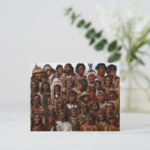 Vintage Inheems Amerikaans stammen en Briefkaart (Staand voorkant)