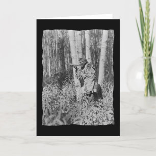 Vintage Inheemse Amerikaanse Cree Kaart