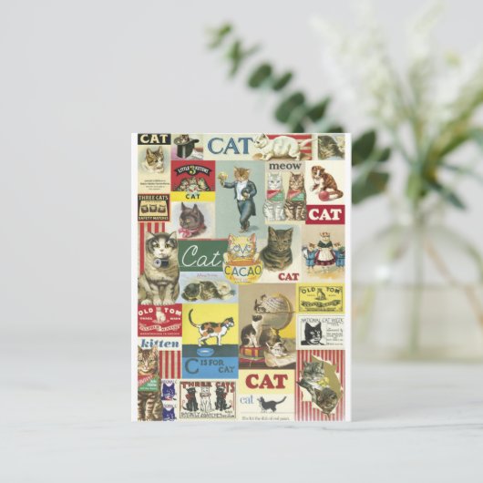 Vintage inkuilkasten briefkaart (Staand voorkant)