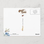 Vintage Insect Letter and postmark Briefkaart (Achterkant)