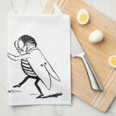 Vintage insecten dansen; Bromvlieg Theedoek (Quarter Fold)