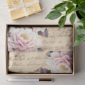 Vintage Inspired Floral Love Letter Decoupage Tissuepapier (Geschenk)