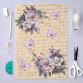 Vintage Inspired Floral Love Letter Decoupage Tissuepapier (Craft)