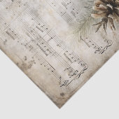 Vintage Inspired Pinecones on Sheet Music Tissuepapier (Detail)