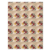 Vintage Inspired Red And Yellow Roses Tafelkleed (Voorkant)