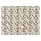 Vintage Inspired Sepia Roses With Green Leaves Tafelkleed (Voorkant (Horizontaal))