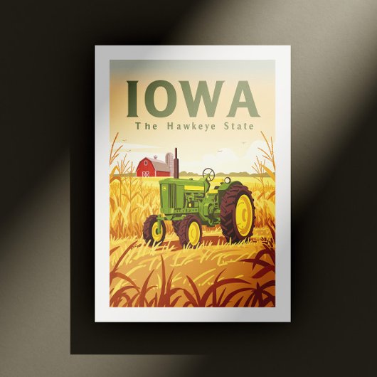 Vintage Iowa Briefkaart