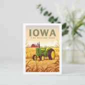 Vintage Iowa Briefkaart (Staand voorkant)