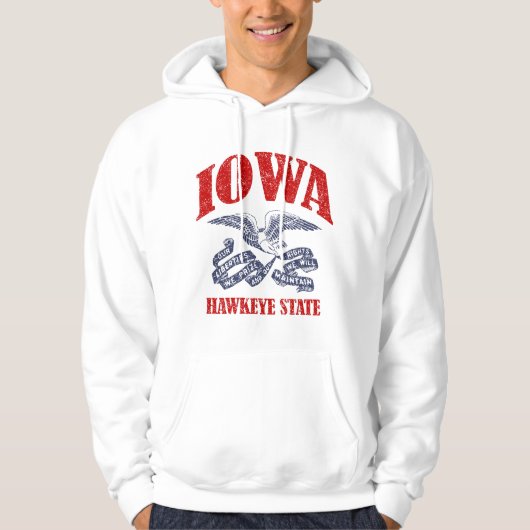 Vintage Iowa Hoodie (Voorkant)