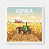 Vintage Iowa Magneet (Voorkant)