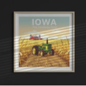 Vintage Iowa Poster