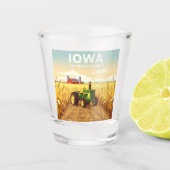 Vintage Iowa Shot Glas (Voorkant)