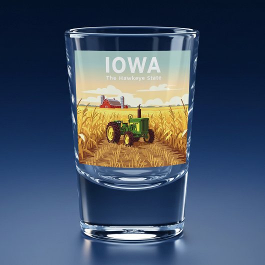 Vintage Iowa Shot Glas