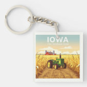 Vintage Iowa Sleutelhanger (Voorkant)