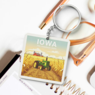 Vintage Iowa Sleutelhanger