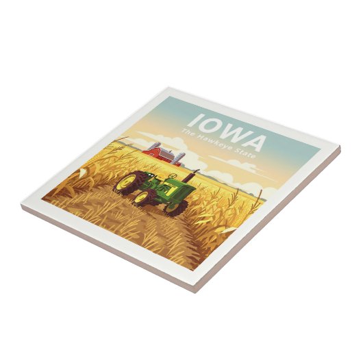 Vintage Iowa Tegeltje (Zijkant)