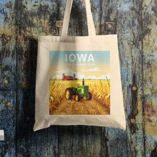 Vintage Iowa Tote Bag