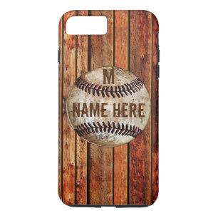 Vintage iPhone 7 PLUS honkbal case PERSONALIZED