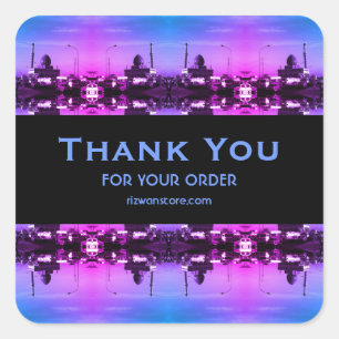 Vintage Irak Bagdad Buniya-moskee 1970 Vierkante Sticker