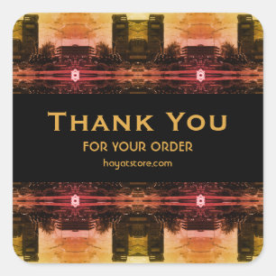 Vintage Irak Bagdad fontein 1970 Vierkante Sticker