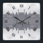 Vintage Iran Isfahan shah mosque gardens Vierkante Klok<br><div class="desc">Vintage Iran Isfahan shah mosque gardens</div>