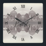 Vintage Iran Isfahan shah mosque Vierkante Klok<br><div class="desc">Vintage Iran Isfahan shah mosque</div>