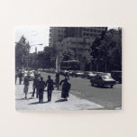 Vintage Iran Tehran city street and people Legpuzzel<br><div class="desc">Vintage Iran Tehran city street and people</div>