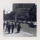 Vintage Iran Tehran city street and people Legpuzzel<br><div class="desc">Vintage Iran Tehran city street and people</div>