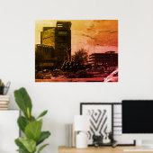 Vintage Iraq baghdad fountain Poster (Thuiskantoor)