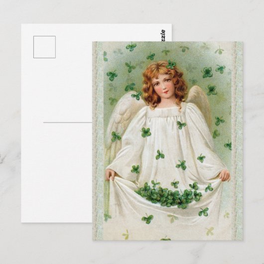 Vintage Irish Angel Briefkaart (Voorkant / Achterkant)