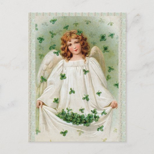 Vintage Irish Angel Postcard Briefkaart (Voorkant)