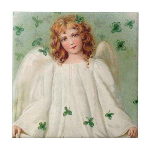 Vintage Irish Angel - tegel Tegeltje (Voorkant)