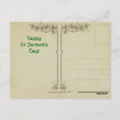 Vintage Irish St. Patrick's Day Briefkaart (Achterkant)