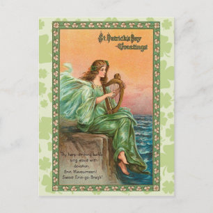 Vintage Irish St. Patrick's Day Briefkaart