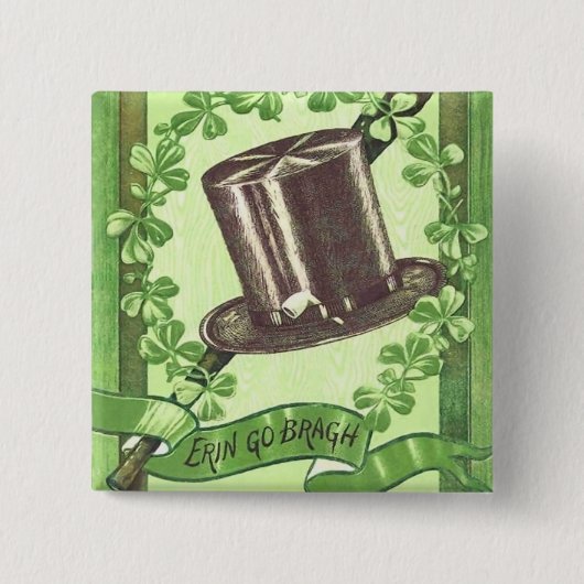 Vintage Irish St. Patrick's Day Button (Voorkant)