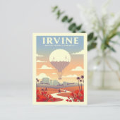 Vintage Irvine California Briefkaart (Staand voorkant)