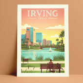 Vintage Irving Texas Briefkaart