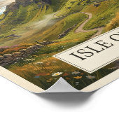 Vintage Isle of Skye Schotland Reisposter Poster (Hoek)