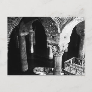 Vintage Istanbul ondergronds Cistern Basilica Briefkaart