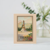 Vintage Italiaanse reis Trento Trent Briefkaart (Staand voorkant)
