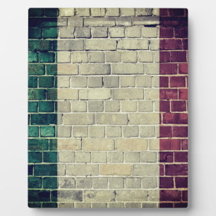 Vintage Italiaanse vlag Fotoplaat