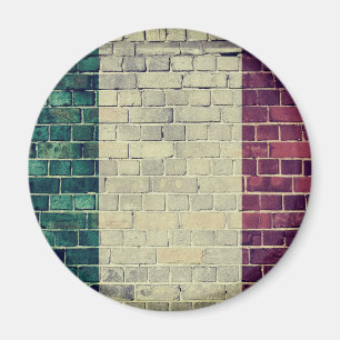 Vintage Italiaanse vlag Magneet