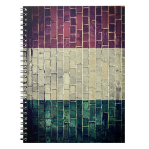 Vintage Italiaanse vlag Notitieboek
