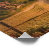 Vintage Italian Countryside Landscape Poster (Hoek)