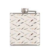 Vintage Italian Knives Illustration Vinyl Wrapped Heupfles (Achterkant)