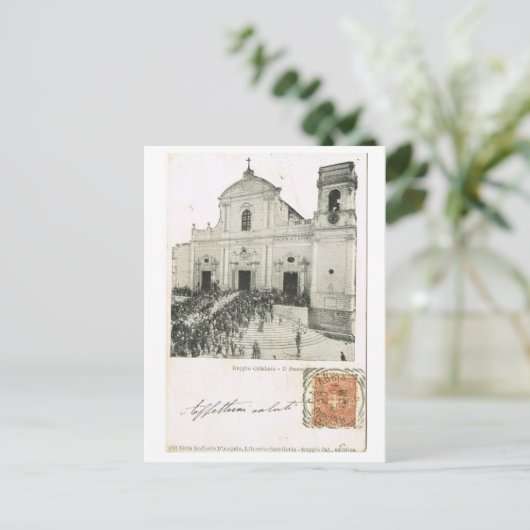 Vintage Italië, Festival, Kathedraal, Reggio Briefkaart (Staand voorkant)