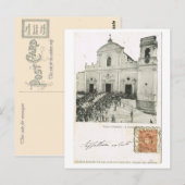 Vintage Italië, Festival, Kathedraal, Reggio Briefkaart (Voorkant / Achterkant)
