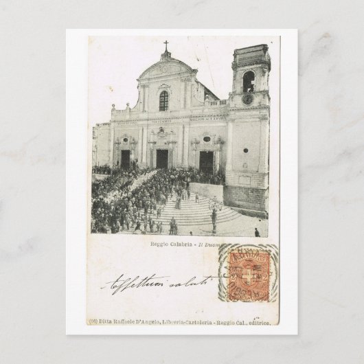 Vintage Italië, Festival, Kathedraal, Reggio Briefkaart (Voorkant)