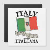Vintage Italië Land Vlag (Voorkant / Achterkant)