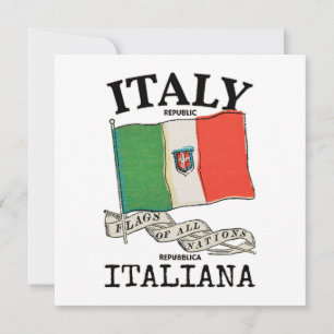 Vintage Italië Land Vlag